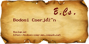 Bodosi Cserjén névjegykártya